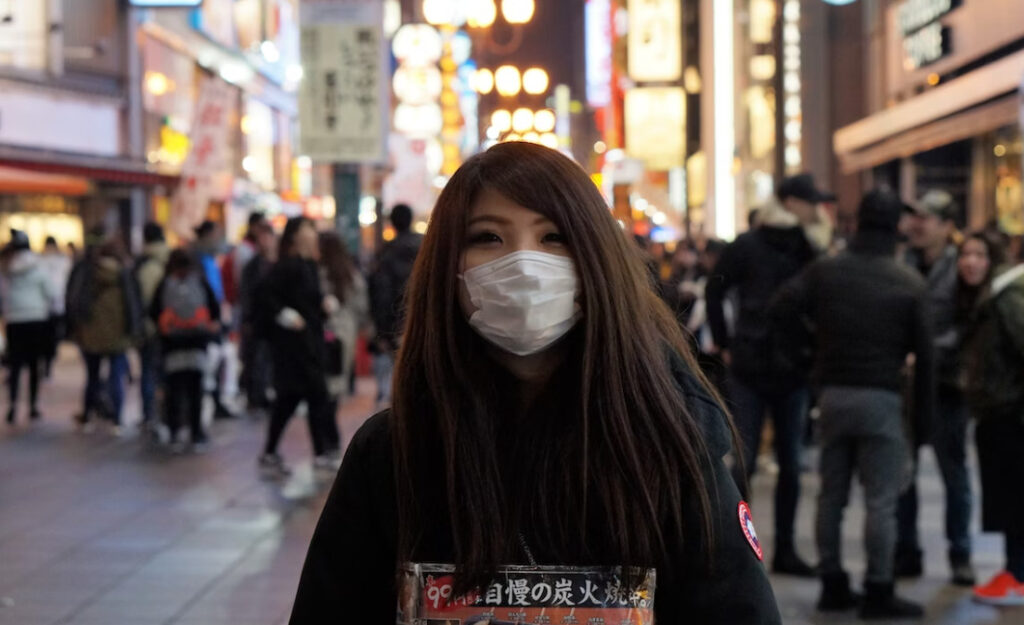 Japanese girl working for Izakaya in Shibuya